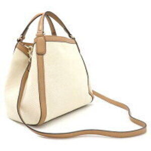 Gucci Charm Soho Bag Leather GG Fringe Interlocking Beige